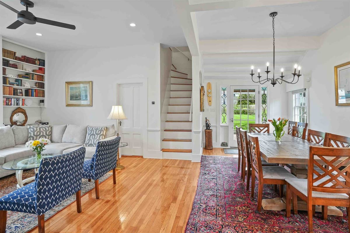 West Wing Living and Dining Area